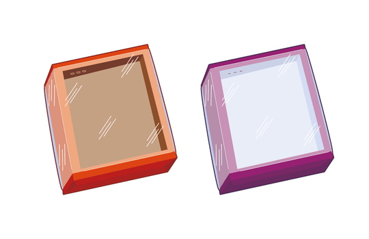Orange and Purple Boxes Orange and Purple Boxes