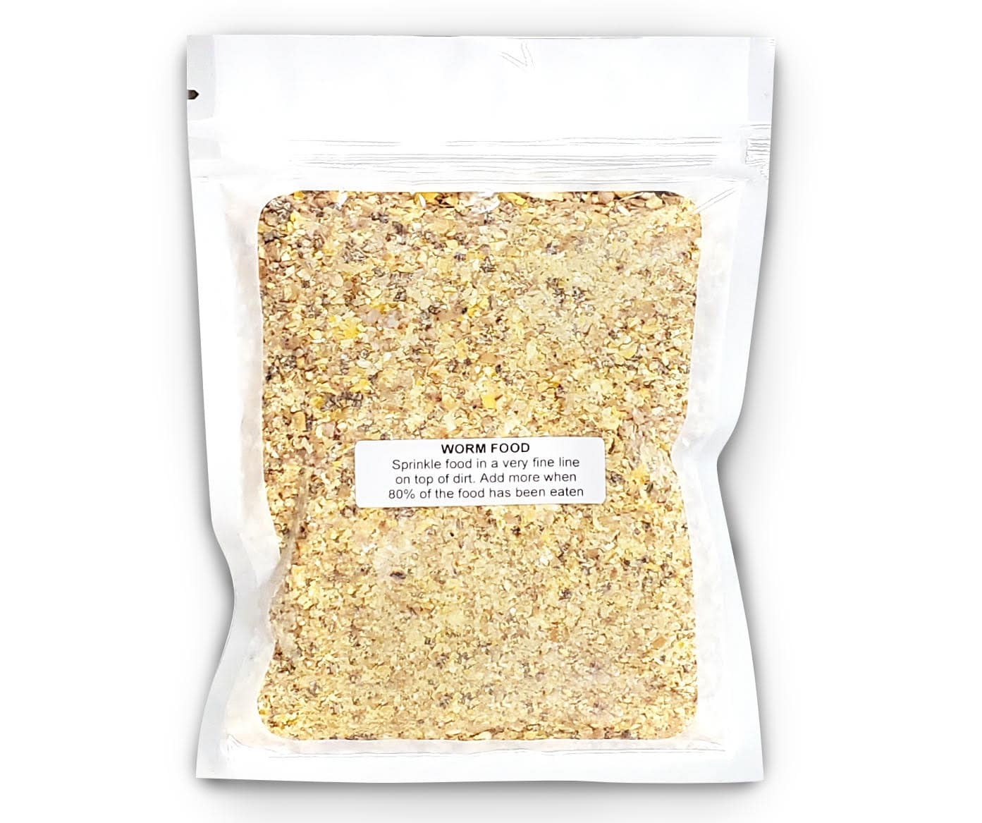 Worm food custom mix in pack